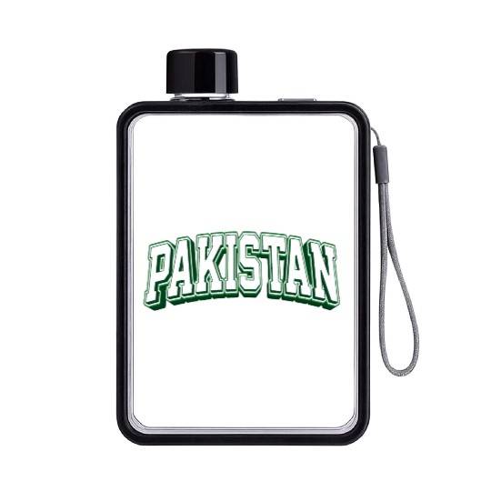 Pakistan cricket player flag Team Pakistan World Flat Water Bottles