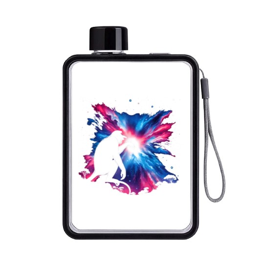 Cool Proboscis Galaxy Space Art Flat Water Bottles