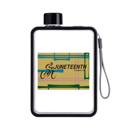Juneteenth Flat Water Bottles
