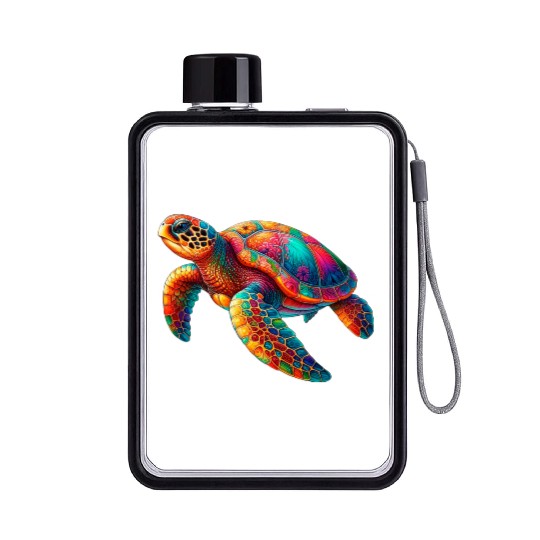 Sea turtle Flat Water Bottles