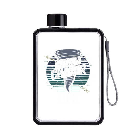 Tornado Chasing Adventures: Embrace Nature's Fury Flat Water Bottles