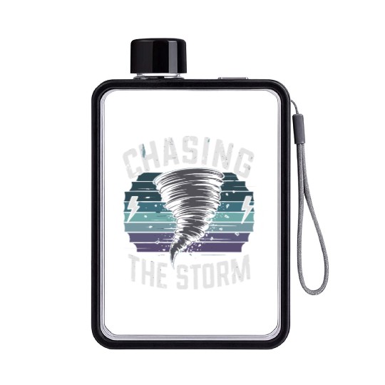 Tornado Chasing Adventures: Embrace Nature's Fury Flat Water Bottles