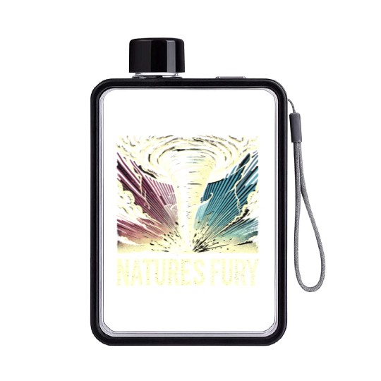 Tornado Chasing Adventures: Embrace Nature's Fury Flat Water Bottles