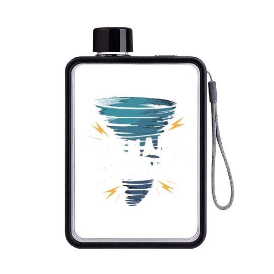 Tornado Chasing Adventures: Embrace Nature's Fury Flat Water Bottles