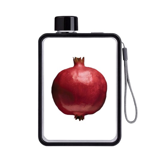 Pomegranate Realistic Flat Water Bottles