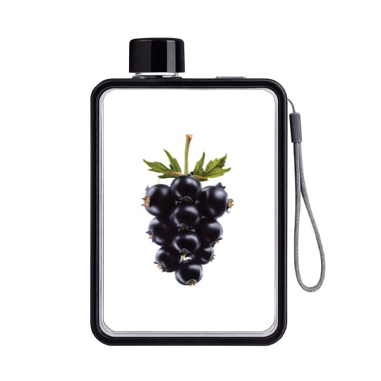 Blackberry Realistic Flat Water Bottles