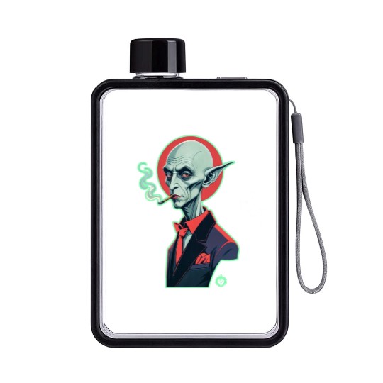 NOSFERATU WEED Flat Water Bottles