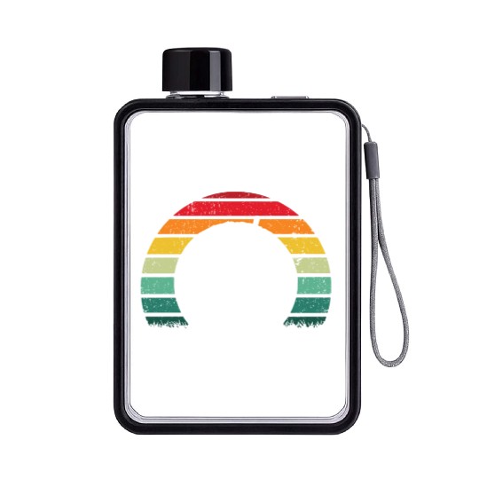 Calls Me Softball Dad Funny Daddy Father's Day Flat Water Bottles