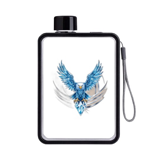 Elevate Your Style with the Crystal Eagle Flat Water Bottles