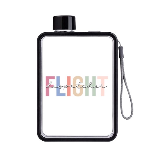Flight Dispatcher Aviation Flat Water Bottles