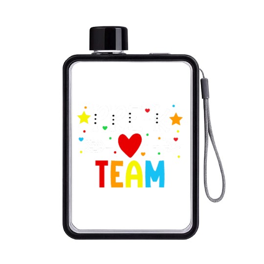 Pre-K Team - Preschool Teacher Flat Water Bottles