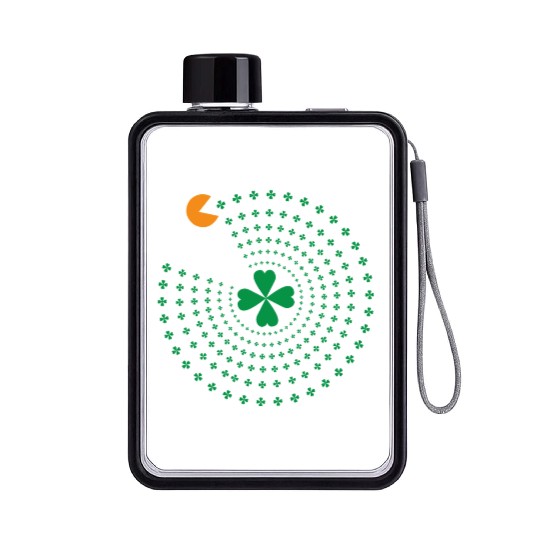 St Patrick Pacman Flat Water Bottles