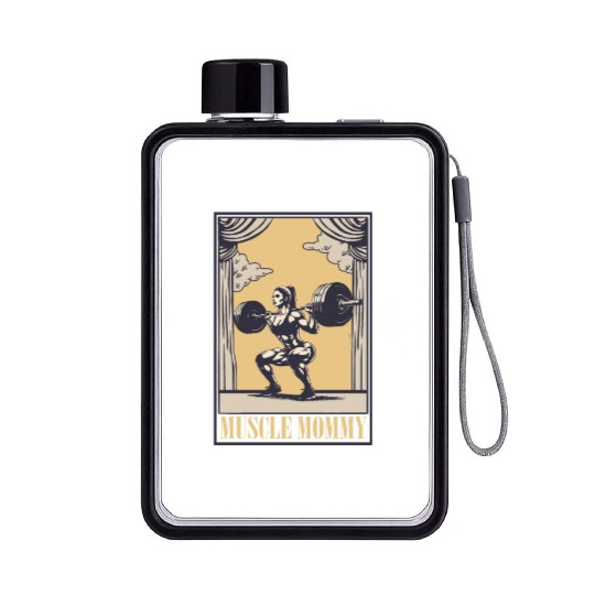 Tarot Cards Muscle Mommy for Strength & Flat Water Bottles