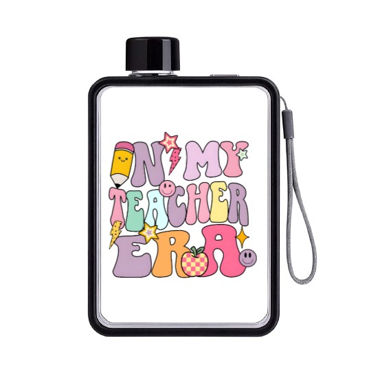 In my Teacher Era Flat Water Bottles