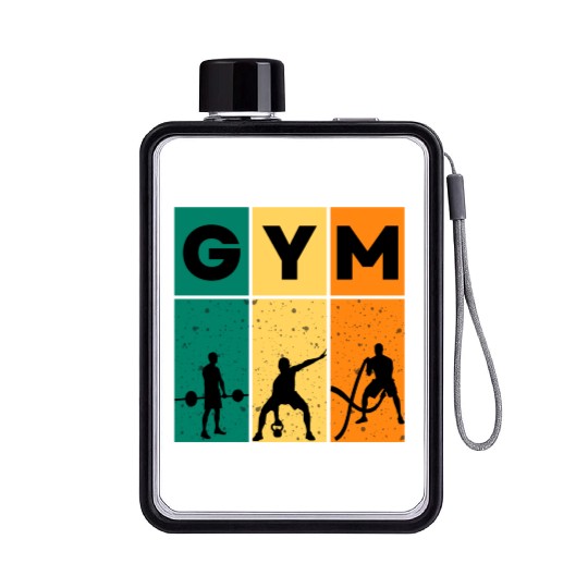 Gym – Gym & Workout Motivation Flat Water Bottles