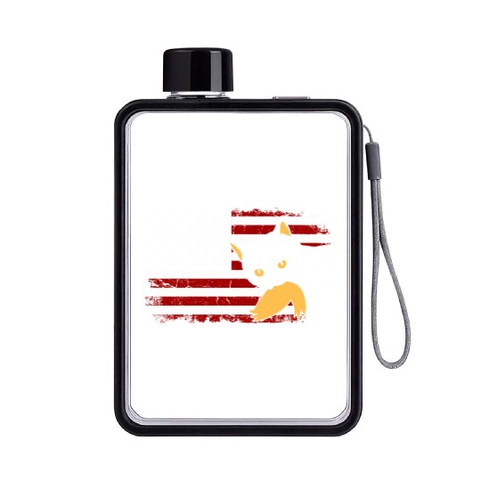 Cat Ladies For Kamala Harris Donald Trump 2024 Flat Water Bottles