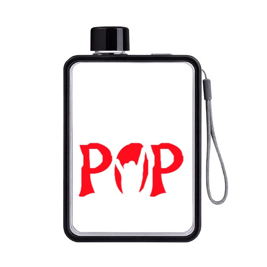 Fuck pop charts music heavy metal fun hand gesture Flat Water Bottles