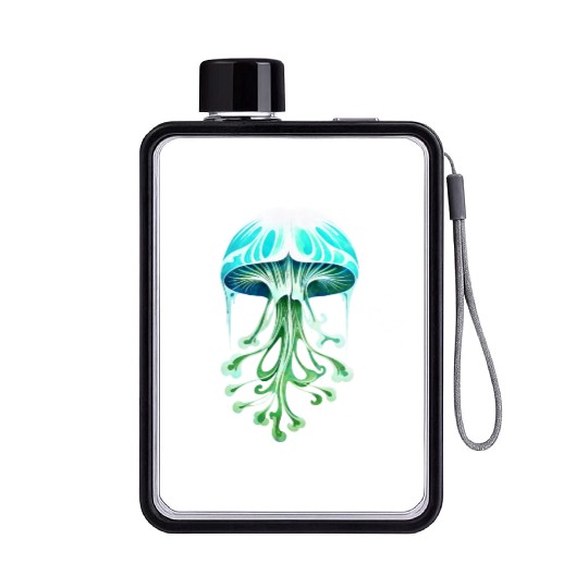 Celestial Mushroom Flat Water Bottles