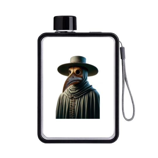 Plague Doctor Flat Water Bottles
