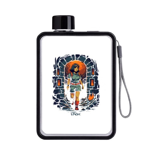 Explore the Dungeon with Dora Flat Water Bottles
