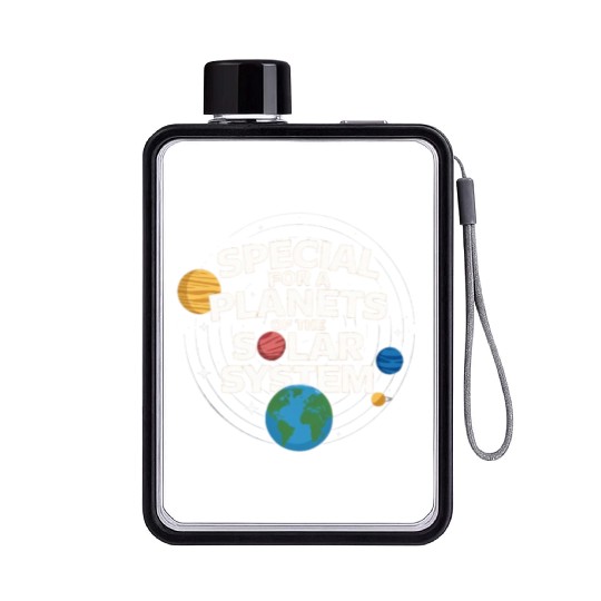 Special plantes solar system Flat Water Bottles