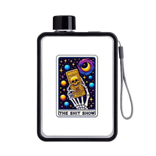 Tarot Card Collection - The Shit Show Flat Water Bottles