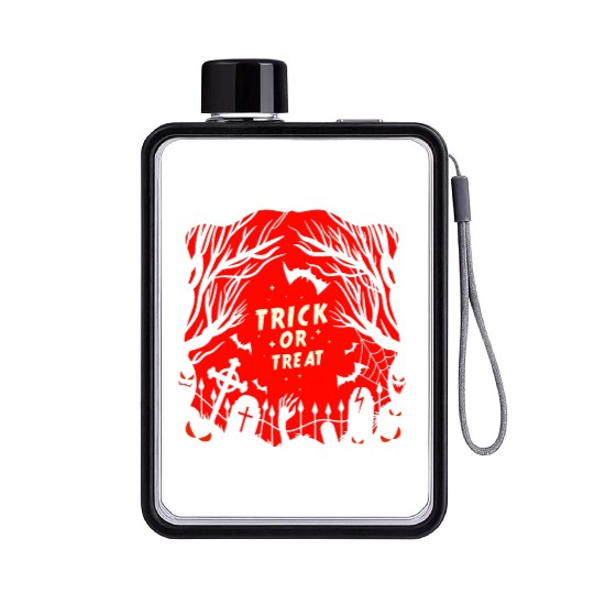 Trick or Treat Graveyard Flat Water Bottles