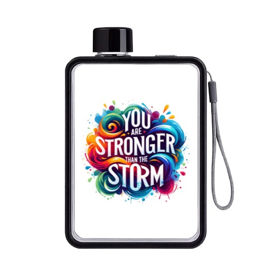 Wellness Collection - Stronger Than the Storm Flat Water Bottles