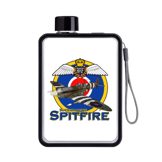 Supermarine Spitfire Flat Water Bottles