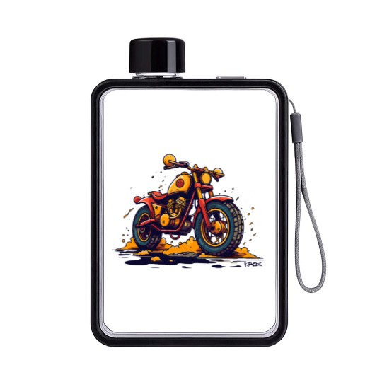 Street Rambler Bike Motorcycle Cafe Racers Flat Water Bottles
