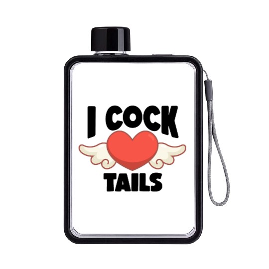 Funny I Love Cocktails 7 Flat Water Bottles