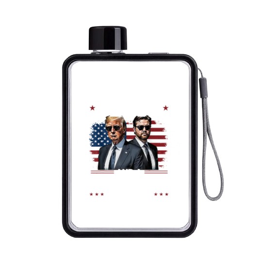 Trump Vance It's Gonna Take A Felon A Hillbilly Flat Water Bottles