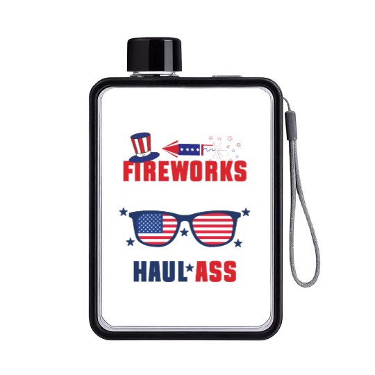 Fireworks Director 8 Flat Water Bottles