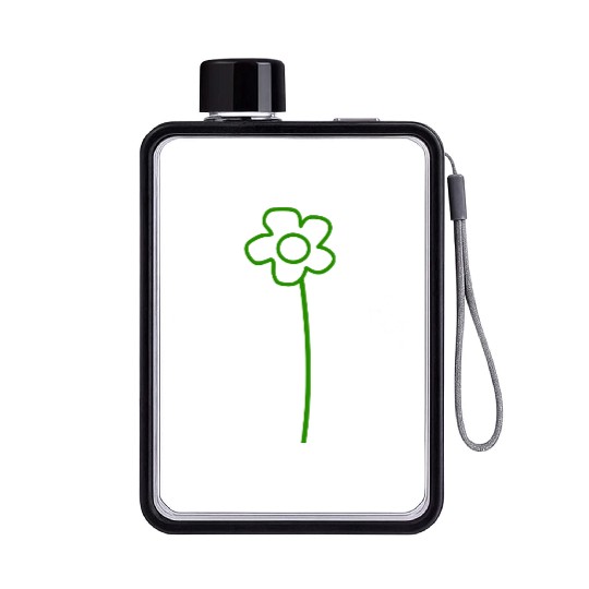 Green Daisies Flower Spring Summer Little Flowers Flat Water Bottles