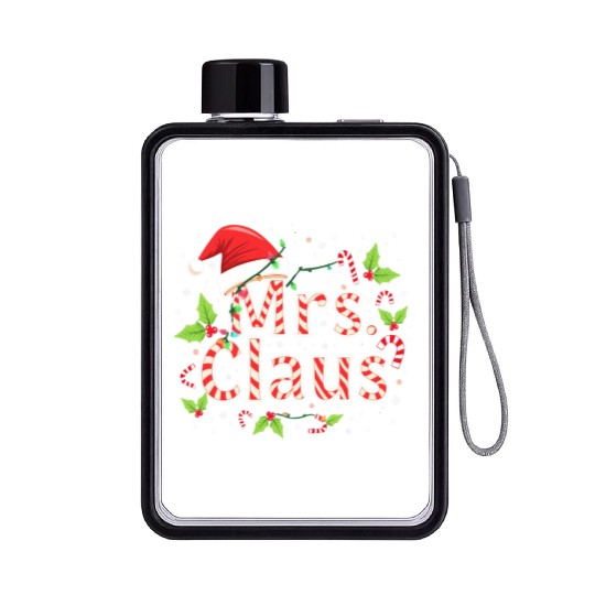 MRS CLAUS Flat Water Bottles