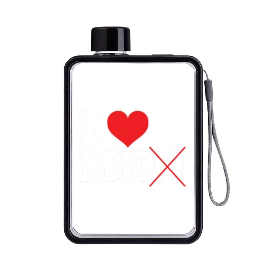 i love me not men. Funny I love myself Flat Water Bottles