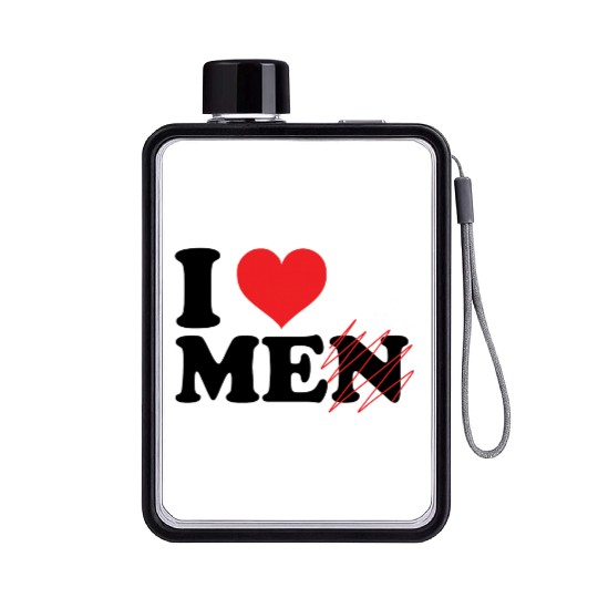 i love me not men. Funny I love myself Flat Water Bottles