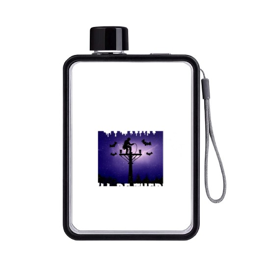 Halloween Storm? I’ll Be There – Lineman Halloween Flat Water Bottles