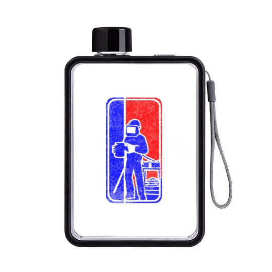 Major League Welder Sticker – Iconic Welder Life D Flat Water Bottles