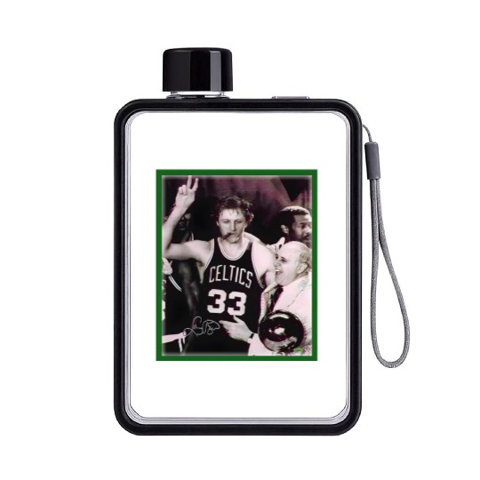 Larry Bird Flat Water Bottles