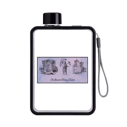 The greatest history teacher Flat Water Bottles