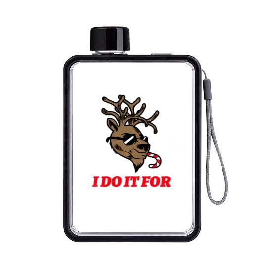 I Do It For The Ho's Flat Water Bottles