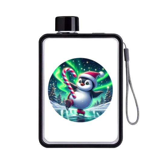 Penguin's Northern Lights Skate Flat Water Bottles