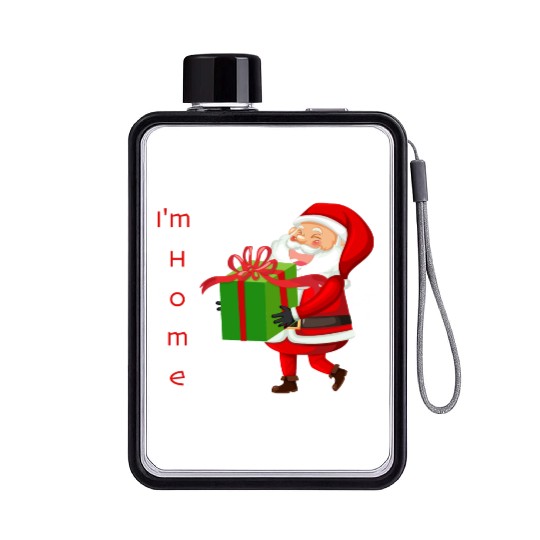 Santa's Joyful Return Flat Water Bottles
