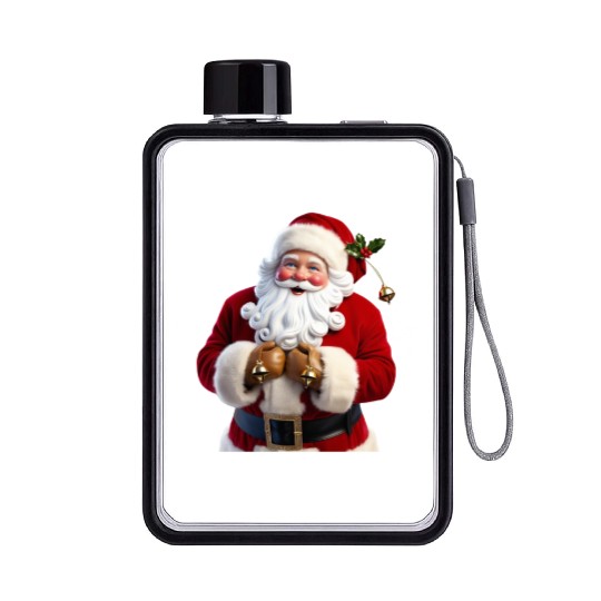 Santa Claus Flat Water Bottles