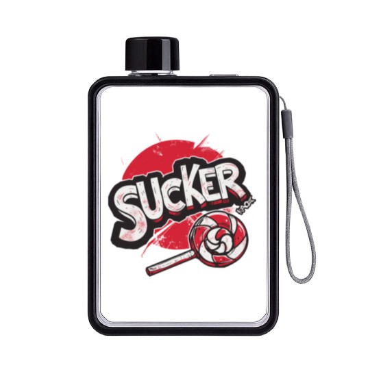 Lollipop Sucker Flat Water Bottles