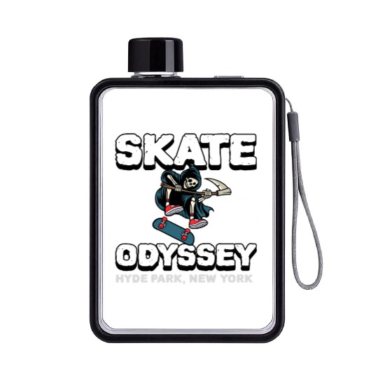 Skate Odyssey – Hyde Park Skate Shop Flat Water Bottles