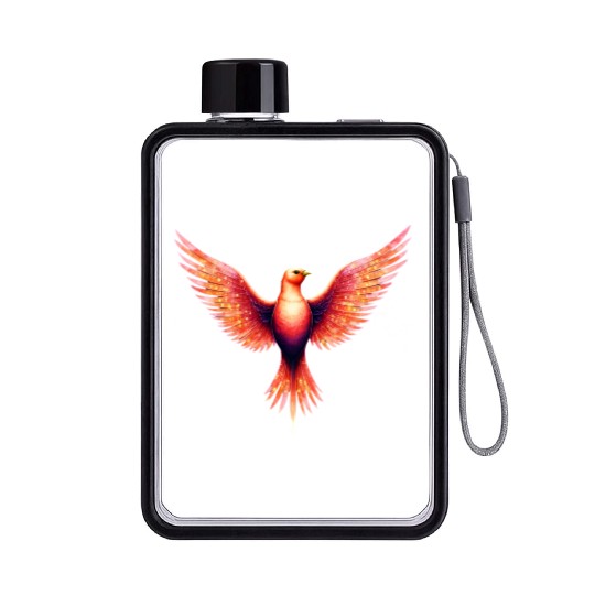 Celestial Flamebird Flat Water Bottles