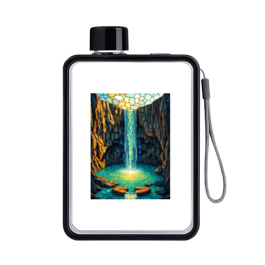 Celestial Waterfall Sanctuary Flat Water Bottles