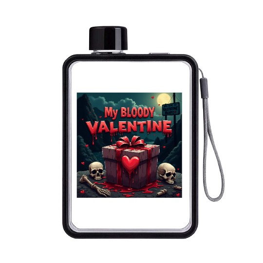 My bloody Valentine Flat Water Bottles